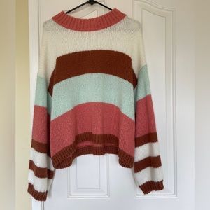 Colorful striped sweater by BP (Size Large)